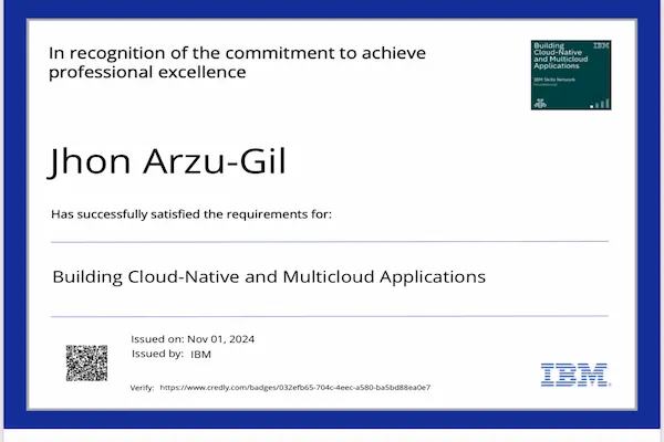 This certification demonstrates expertise in designing and deploying cloud-native applications across multicloud environments. It validates the ability to:
Apply cloud-native principles such as microservices, containers, Kubernetes, and DevOps to build scalable and resilient applications.
Design solutions that leverage hybrid and multicloud strategies, ensuring portability and flexibility across AWS, Azure, IBM Cloud, and other providers.
Integrate modern development practices, including CI/CD pipelines, APIs, and automation tools, to accelerate delivery.
Enhance application reliability with best practices for observability, monitoring, and security in distributed environments.
Support enterprises in modernizing legacy applications and transitioning to a cloud-first architecture.

This credential highlights proficiency in building secure, scalable, and portable applications that unlock innovation in today’s multicloud ecosystem.