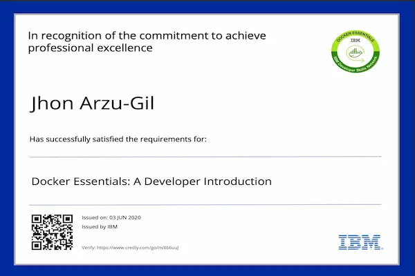 The Docker Essentials: A Developer Introduction course provided me with a solid understanding of containerization and how Docker enables developers to build, ship, and run applications efficiently across environments.

Key concepts and skills I gained include:
Understanding Docker architecture, including containers, images, volumes, and networks
Creating and managing Docker containers and images
Writing and optimizing Dockerfiles to automate container builds
Using Docker Hub for sharing and versioning containerized applications
Running multi-container applications with Docker Compose
Exploring the benefits of containerization for CI/CD pipelines, scalability, and microservices

This course gave me the hands-on experience needed to integrate Docker into development workflows and prepare applications for deployment in modern, cloud-native environments.